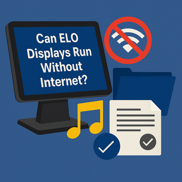 Can ELO Displays Run Without Internet?