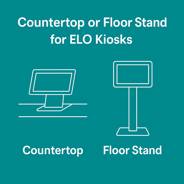 Countertop or Floor Stand for ELO Kiosks