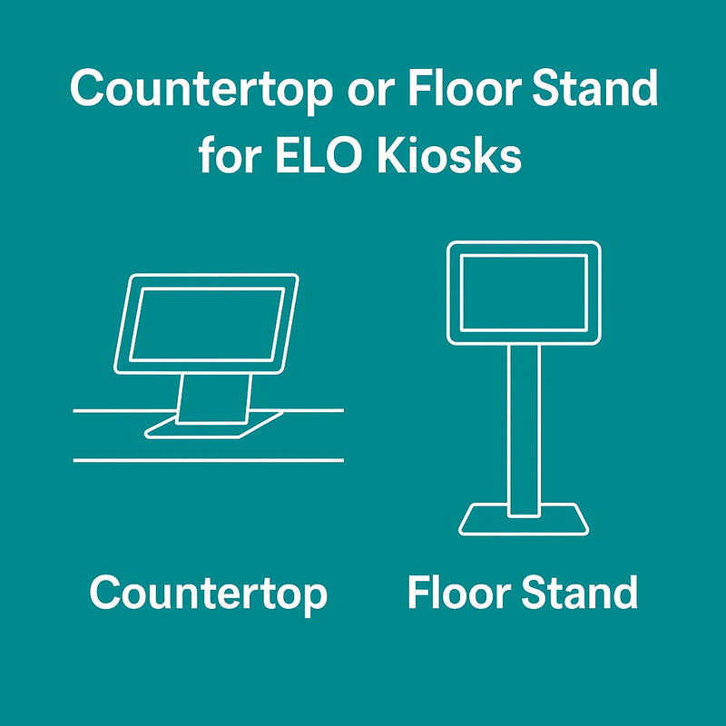 Countertop or Floor Stand for ELO Kiosks